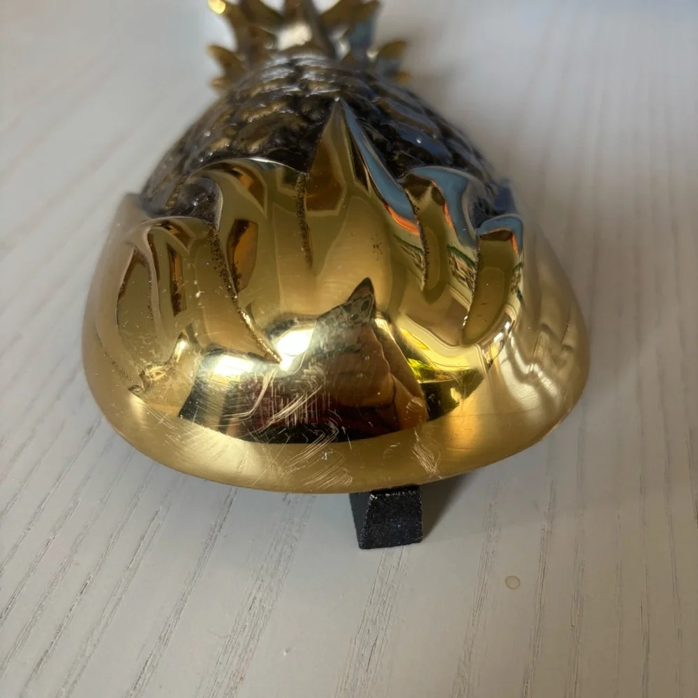 Gold Pineapple Wall Decor Accent - Decorative Home Wall Art